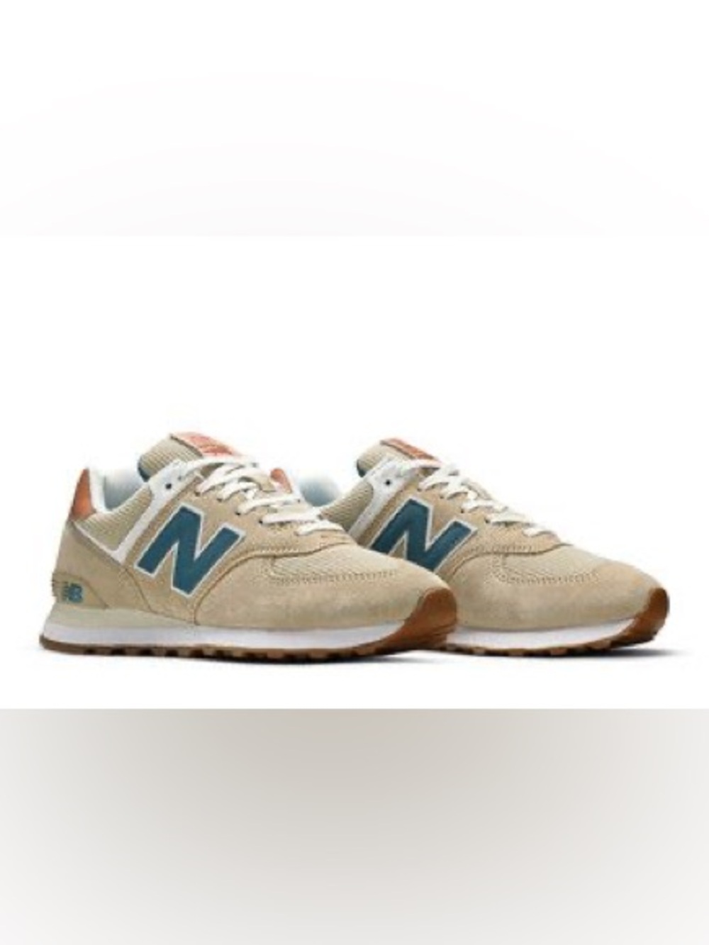 New Balance 574 ENCAP Sneakers Cream Beige Teal Men’s Size 7